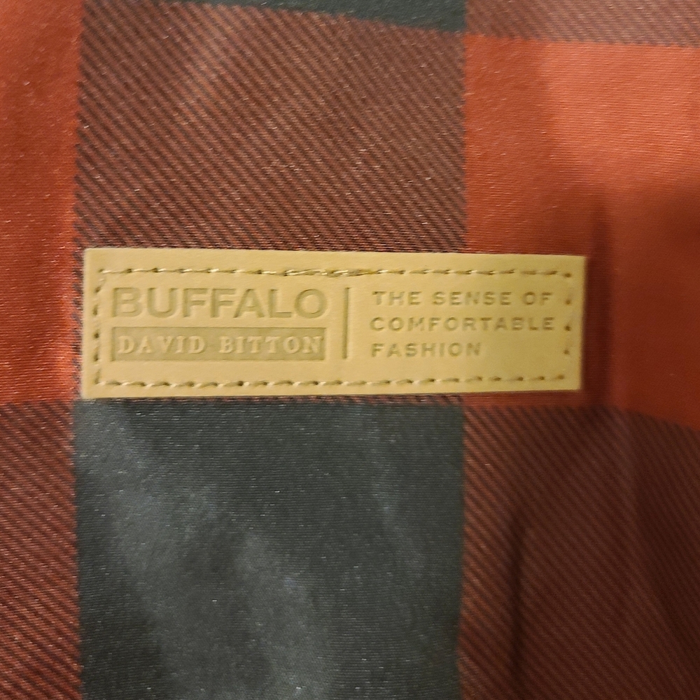 Buffalo David Bitton Women's L 14-16 Red Black Plaid Puffer Vest Sherpa Lined - Picture 4 of 6
